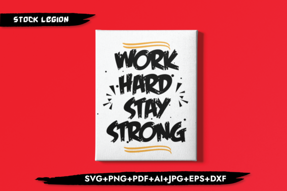 Reviewing Work Hard Stay Strong for Embroidery